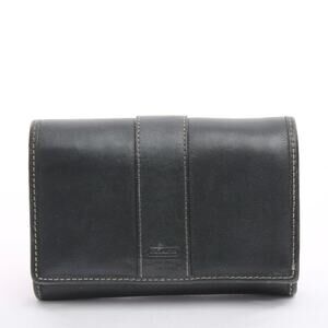 Coach Black Contrast Stitch Leather Wallet